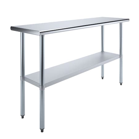 Amgood 18 in. x 60 in. Stainless Steel Table AMG WT-1860